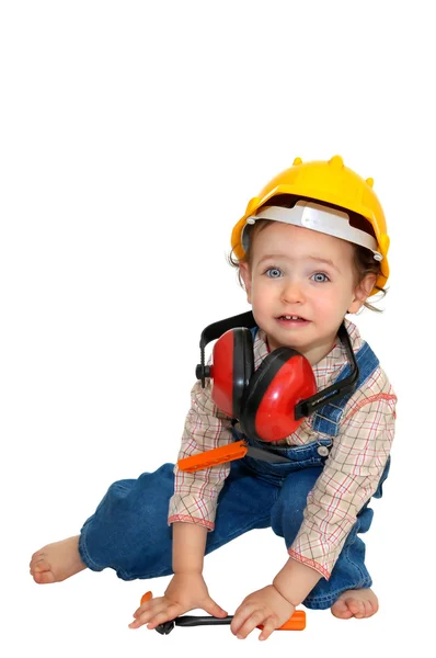 Baby worker Stock Photo