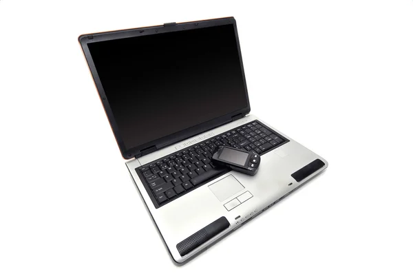 Geniş laptop — Stok fotoğraf