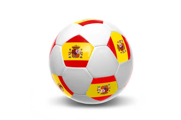 Španělská vlajka míč — Stock fotografie