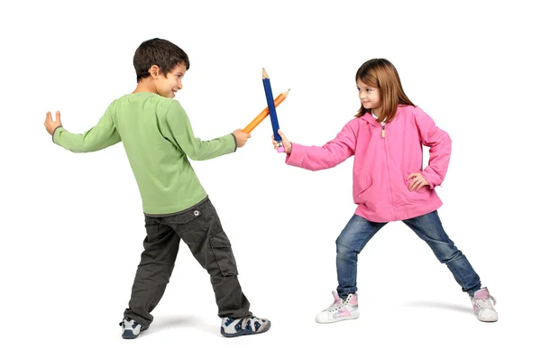 Pelea a lápiz — Foto de Stock