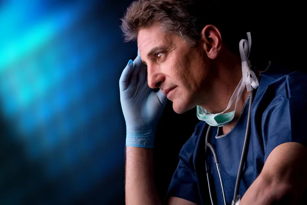 Tired doctor — Stock Photo, Image