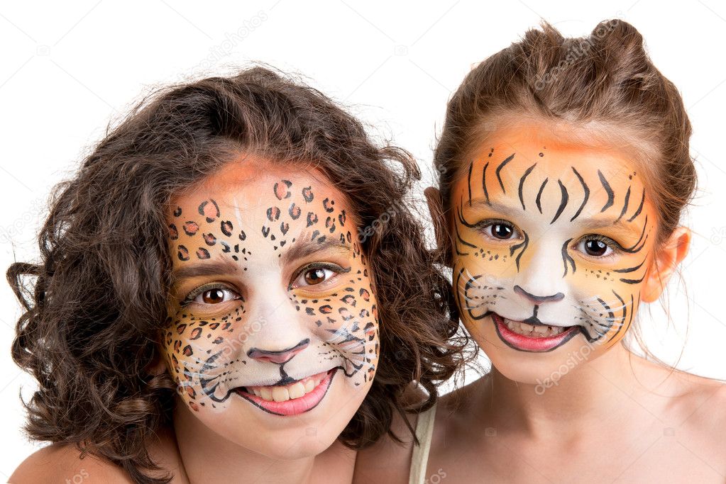 Face painting, felines