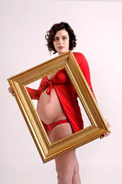 Pregnant portrait — Stock Photo, Image