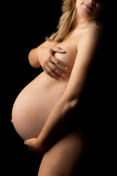 Pregnant nude — Stock Photo, Image