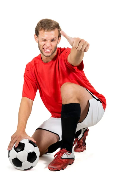 Jogador de futebol — Fotografia de Stock