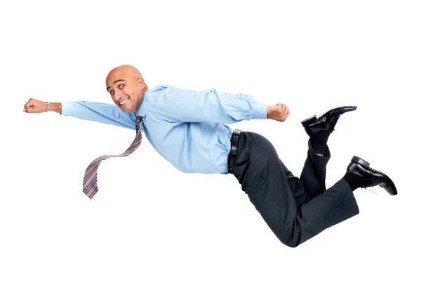 Jumping businessman — Stock Photo, Image