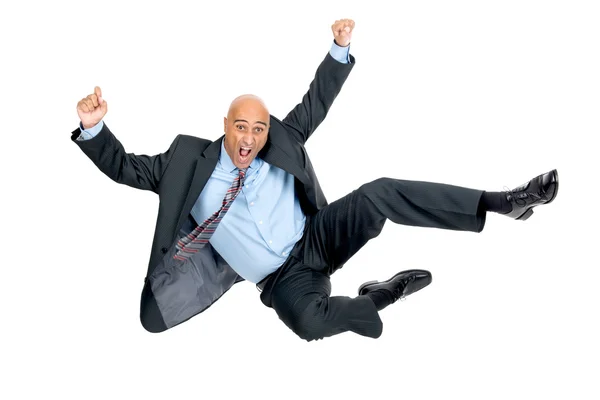 Jumping businessman — Stock Photo, Image