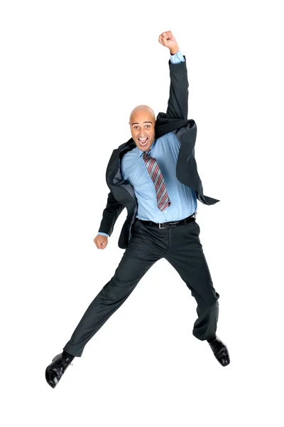 Jumping businessman — Stock Photo, Image