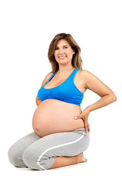 Treino de gravidez — Fotografia de Stock