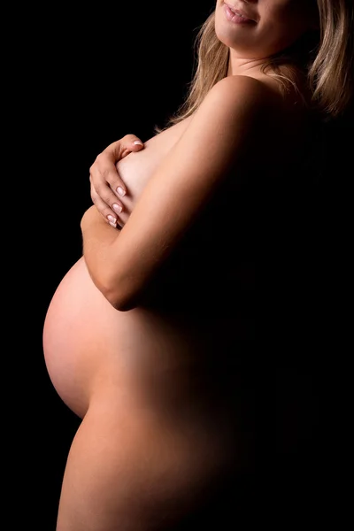 Pregnant nude — Stock Photo, Image