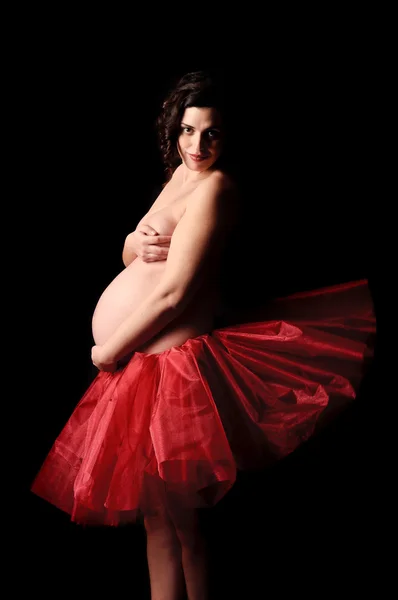 Pregnant ballerina — Stock Photo, Image