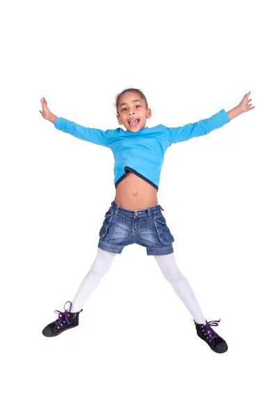 Girl jumping — Stock Photo, Image