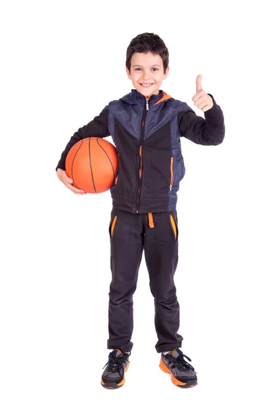 Jovem jogador de basquete — Fotografia de Stock