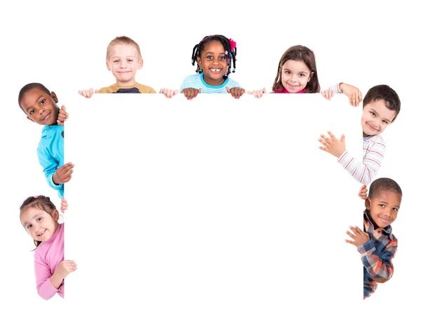 Children with  board — Stock Photo, Image