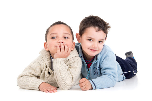 Мальчики позируют
