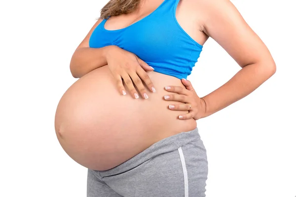 Gravid mage — Stockfoto