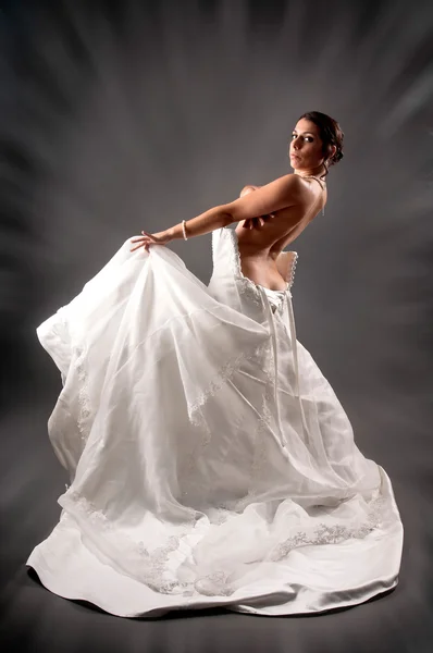 Vestido de noiva bonita — Fotografia de Stock