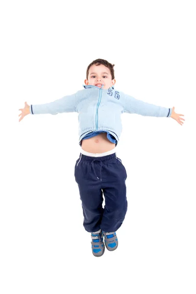 어린 소년 점프 — 스톡 사진