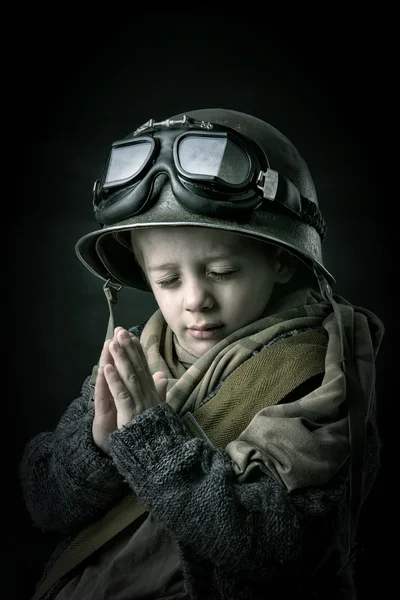 Boy soldier — Stockfoto