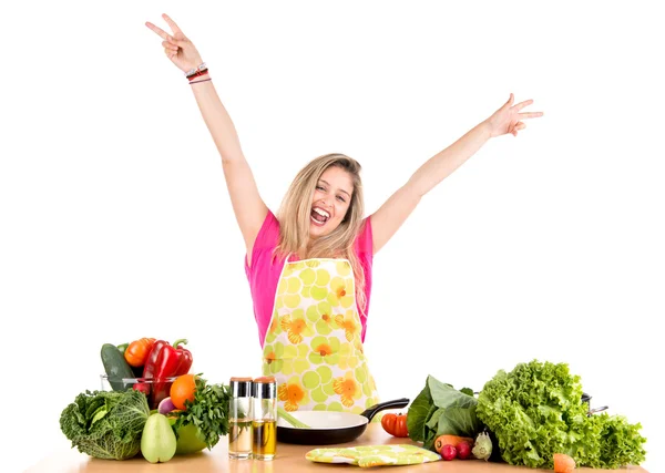 Mujer cocinando —  Fotos de Stock