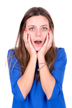 şaşırmış kadın