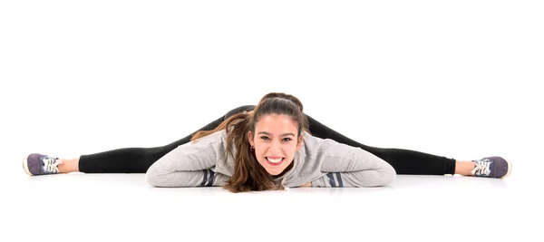 Girl Stretching — Stock Photo, Image