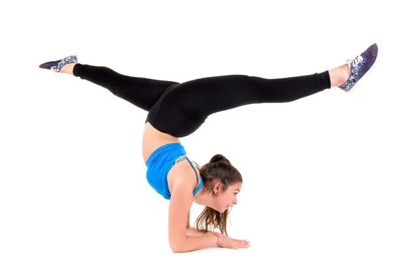 Girl Stretching — Stock Photo, Image