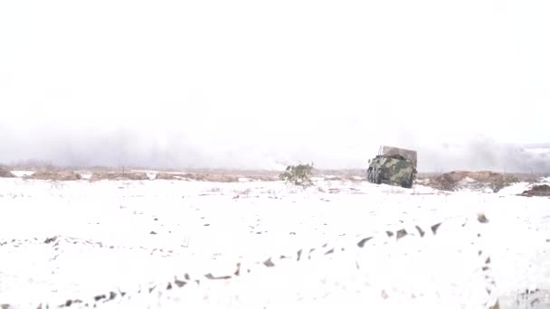 Ukrainisch Russische Grenze Ukraine Februar 2022 Die Ukrainische Armee Führt — Stockvideo