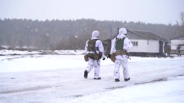 Ukrainisch Russische Grenze Ukraine Februar 2022 Die Ukrainische Armee Führt — Stockvideo