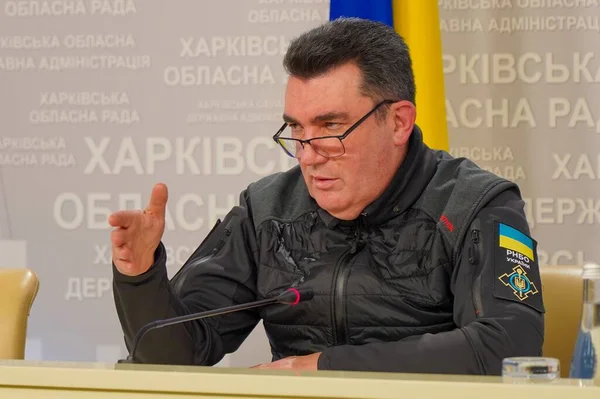 Kharkiv Ukraine February 2022 Secretary National Security Defense Council Oleksiy — Stock Photo, Image
