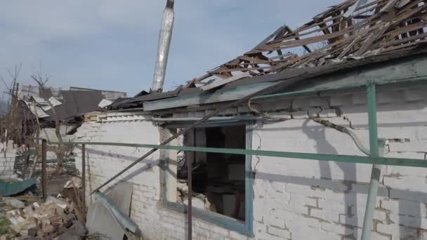 Velyka Dymerka Oblast Kiev Ukraine Avril 2022 Guerre Ukraine Russie — Video