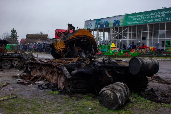 Berezovka Regio Kiev Oekraïne April 2022 Oorlog Met Rusland Oekraïne — Stockfoto