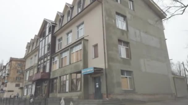 Tchernihiv Ukraine Avril 2022 Guerre Ukraine Russie Ruines Une Maison — Video