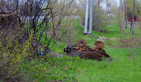 Kolychevka Ivanovka Chernihiv Region Apr 2022 War Ukraine Russia Ruins — Stockfoto