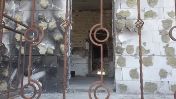 우크라이나 키예프 지역의 Irpin 2022 러시아 육군의 폭격기에서 발사되었다 러시아 — 비디오
