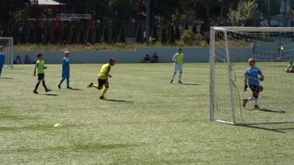 Kyiv Ukraina Juli 2022 Kejuaraan Sepak Bola Anak Anak Bagian — Stok Video