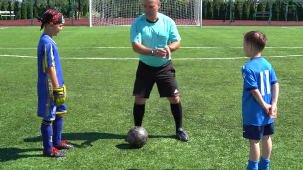 Kyiv Ukraine July 2022 Children Soccer Football Championship Children Football — Vídeo de stock
