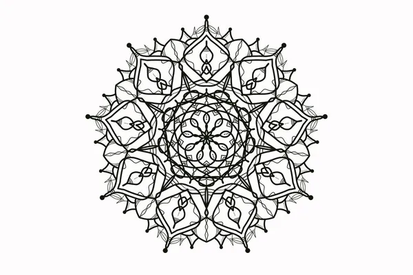 Mandala Uno Sfondo Isolato Ornamento Decorativo Stile Etnico Orientale — Foto Stock