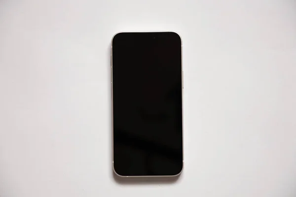 Ukraina Dnipro 2021 Iphone 12S Mini Isolerad Vit Bakgrund Telefon — Stockfoto