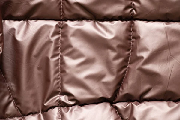 Wanita Merajut Perunggu Jaket Empuk Coklat Sebagai Latar Belakang Latar — Stok Foto
