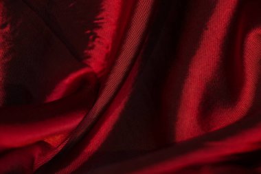 arkaplan için kırmızı ipek kumaş dalgası, kırmızı arkaplan