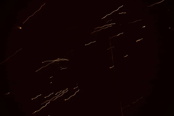 ウクライナの夜空の花火 ドニプロ市 ハッピーニューイヤー2022 — ストック写真