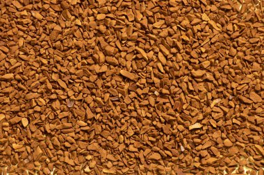 İzole edilmiş arka planda granüler kahve, kahve arka planı