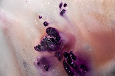 beyaz, mor ve kahverengi boyalar karışık, soyut tablolar pürüzsüz geçişler ve eğimlerle, sanat eserleri, resim