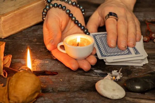 Tarot Fortune Teller Magic Occult Occult Sciences Divination Predictions Witch — Stock Photo, Image