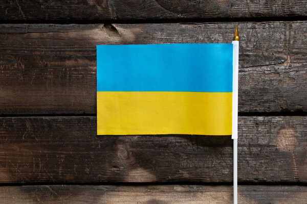 Yellow and blue national flag of Ukraine as a background, stop the war and peace in Ukraine, peace to the people and freedom
