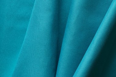 Arkaplan için yeşil kırışık kumaş, arkaplan makro fotoğrafı için kumaş