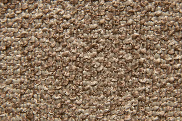 Soft brown fabric as a background macro photo, fabrics as an example for furniture — Stock Photo, Image