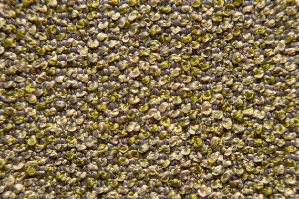 新的面料质地为绿色 米黄色地毯 家庭地毯为背景 — 图库照片