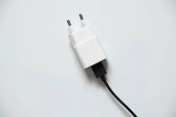 Charging Unit Phones White Background Charging Unit Technology — Stock Fotó
